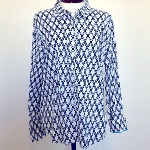 Crown & Ivy Long Sleeve, Button Blouse